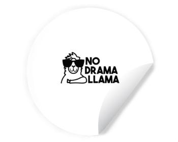 Samolepky kruh No drama llama