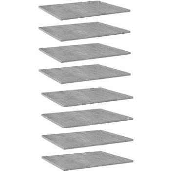 Přídavné police 8 ks betonově šedé 60 x 50 x 1,5 cm dřevotříska 805275