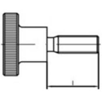 Rýhovaný šroub TOOLCRAFT 107566, N/A, M10, 25 mm, ocel, 10 ks