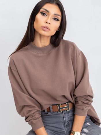 DÁMSKÁ HNĚDÁ BASIC MIKINA RV-BL-5185.92P-COFFEE Velikost: L/XL