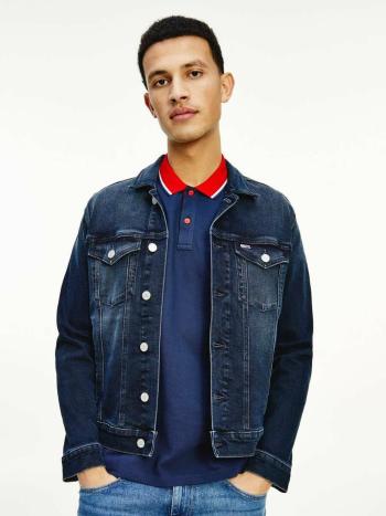 Tommy Jeans pánská džínová modrá bunda - XL (1BZ)