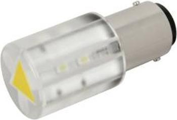 LED žárovka BA15d CML, 18561232, 230 V, 100 mcd, žlutá