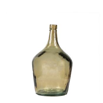 Jantarová skleněná váza z recyklovaného skla 2L - Ø15,5*28cm AGGGFT2