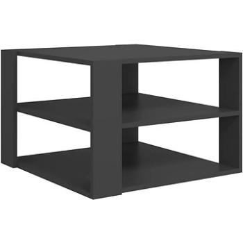 SHUMEE Konferenční stolek šedý 60 × 60 × 40 cm dřevotříska, 806321 (806321)