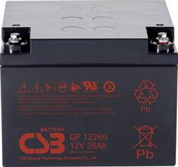 Olověný akumulátor CSB Battery GP 12260 Standby USV GP12260B1, 26 Ah, 12 V