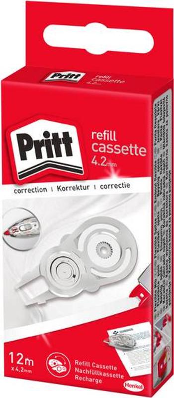 Pritt refill cassette doplňovací kazeta do korekčního válečku, 4.2 mm, 12 m, bílá, 1 ks