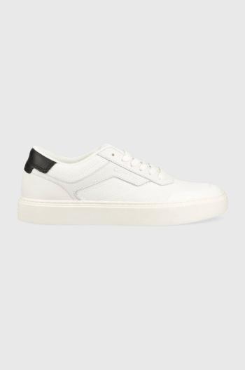 Sneakers boty Calvin Klein LOW TOP LACE UP KNIT bílá barva, HM0HM00922