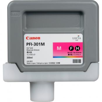 Canon PFI-301M, 1488B001 purpurová (magenta) originální cartridge