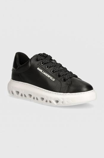 Kožené sneakers boty Karl Lagerfeld KAPRI KITE černá barva, KL64519