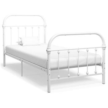 Rám postele bílý kov 90x200 cm (284492)