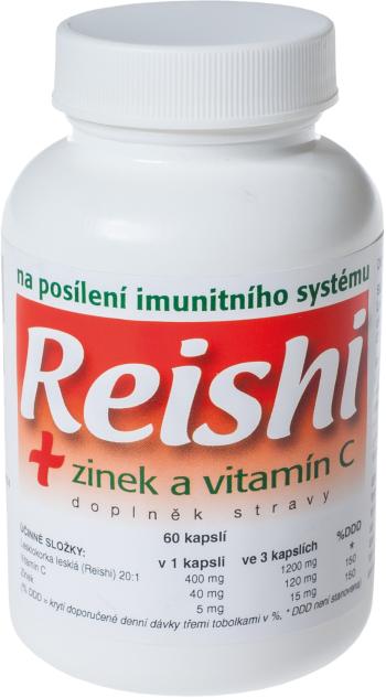 Naturvita Reishi + Zinek a vitamín C 60 kapslí
