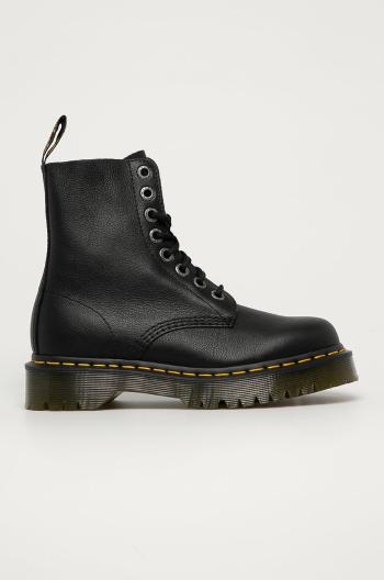 Kožené workery Dr. Martens 1460 Pascal Bex Pisa dámské, černá barva, na plochém podpatku, 26206001