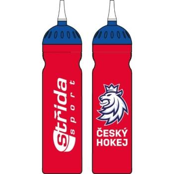 Střída ČESKÝ HOKEJ Sportovní láhev, červená, velikost