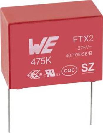 Foliový kondenzátor Würth WCAP-FTX2, 890324026034CS, 2200000 pF, 275 V/AC, 10%,RM 22.5 mm