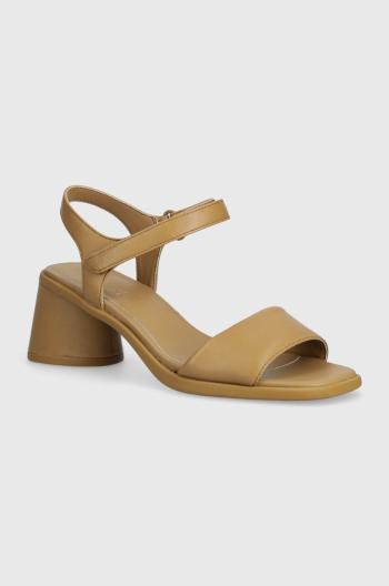 Kožené sandály Camper Kiara Sandal hnědá barva, K201501.010