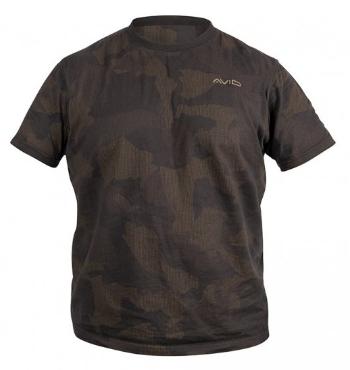 Avid carp tričko distortion camo t-shirt - velikost m