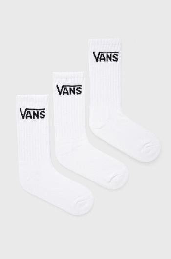 Dětské ponožky Vans bílá barva
