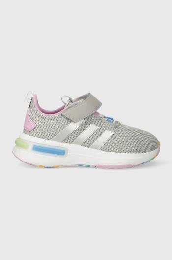 Dětské sneakers boty adidas RACER TR23 EL K šedá barva