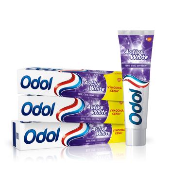 Odol Active White bělicí zubní pasta 3×125 ml