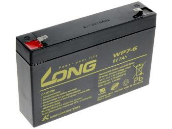 Baterie Avacom Long 6V 7Ah olověný akumulátor F1, PBLO-6V007-F1A
