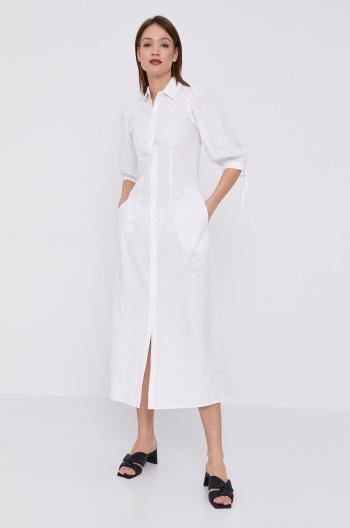 Šaty Liu Jo bílá barva, maxi, áčkové