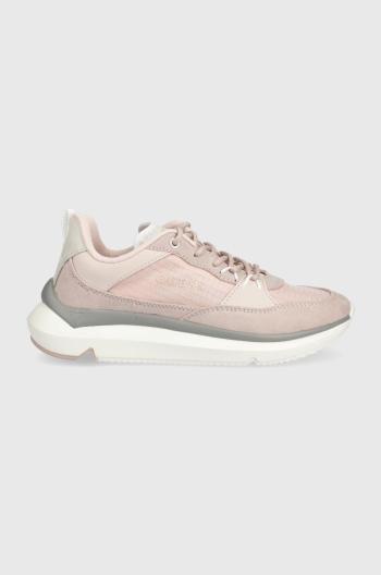 Sneakers boty Guess Degrom3 růžová barva