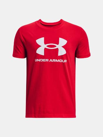 Under Armour UA Sportstyle Logo Triko dětské Červená