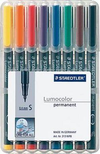 Staedtler 313 WP8 popisovač fólií, modrá, hnědá, žlutá, zelená, oranžová, červená, černá, fialová