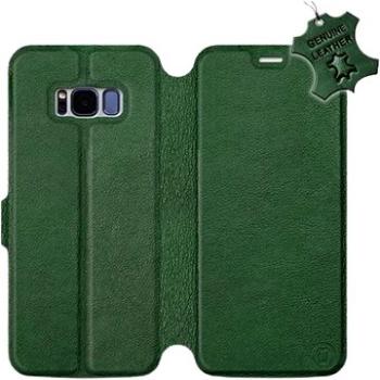 Flip pouzdro na mobil Samsung Galaxy S8 - Zelené - kožené -   Green Leather (5903226527298)