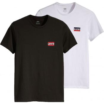 Levi's 2PK CREWNECK GRAPHIC - dvojbalení Pánská trička - multipack, černá, velikost XXL