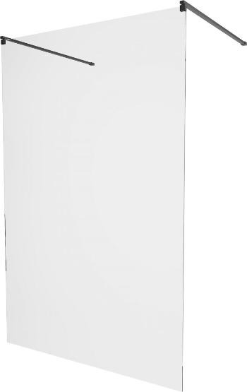 MEXEN/S KIOTO samostatně stojící sprchová zástěna 100 x 200 cm, transparent 8 mm, černá 800-100-002-70-00