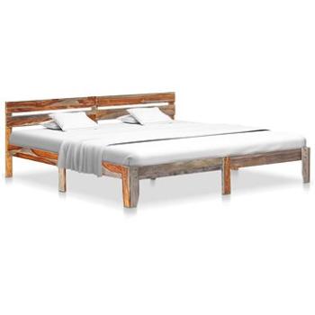 Rám postele masivní sheeshamové dřevo 200x200 cm (288414)