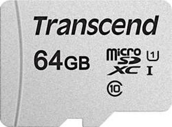 Paměťová karta microSDXC, 64 GB, Transcend Premium 300S, Class 10, UHS-I, UHS-Class 1