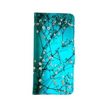 TopQ Realme C21 knížkové Modré s květy 60495 (Sun-60495)