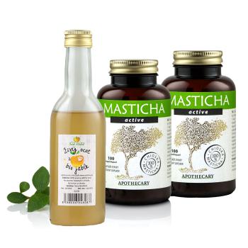 Masticha Terapia Set 2x Masticha Active - na podporu trávení + jablečný ocet zdarma Doprava zdarma