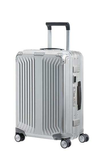 Samsonite Kabinový cestovní kufr Lite-Box Alu S 40 l - stříbrná