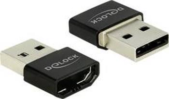 Adaptér pro mobilní telefon Delock 65680, [1x HDMI zásuvka - 1x USB 2.0 zástrčka A], černá