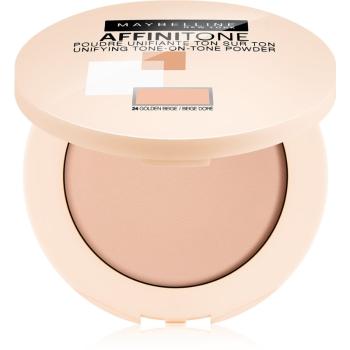 Maybelline Affinitone sjednocující kompaktní pudr odstín 24 Golden Beige 9 g