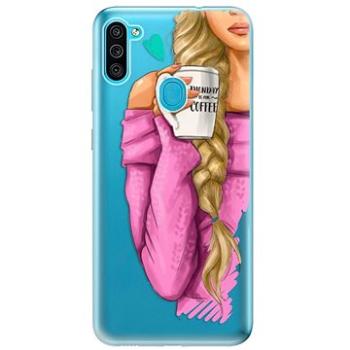 iSaprio My Coffe and Blond Girl pro Samsung Galaxy M11 (coffblon-TPU3-M11)