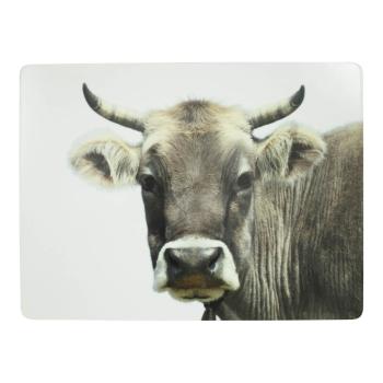 4ks pevné korkové prostírání s motivem švýcarské krávy - 30*40*0,4m SCPMZK