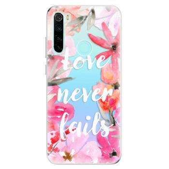 Odolné silikonové pouzdro iSaprio - Love Never Fails - Xiaomi Redmi Note 8