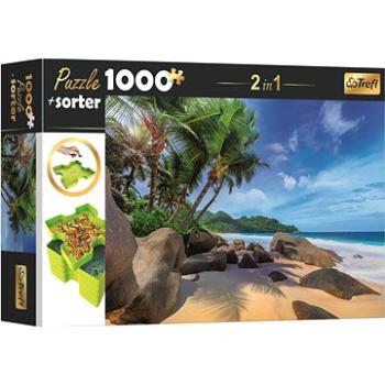Trefl Puzzle s třídičem 2v1 Exotická pláž 1000 dílků (5900511106565)