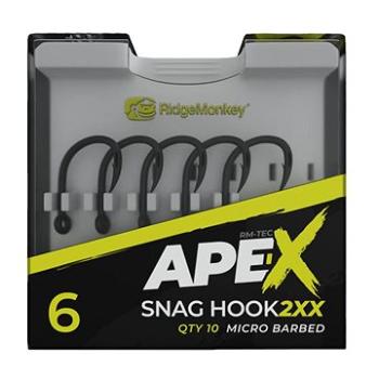 RidgeMonkey Ape-X Snag Hook 2XX Barbed 10ks (RYB910385nad)