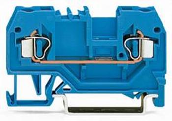Průchodková svorka WAGO 280-904, osazení: N, pružinová svorka, 5 mm, modrá, 100 ks