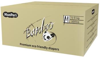 MonPeri Bamboo Mega pack M 5–9kg Jednorázové bambusové EKO pleny 168 ks