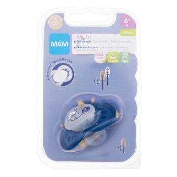 MAM Night Silicone Pacifier 6m+ Raccoon 1 ks dudlík pro děti