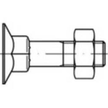 Zápustné šrouby se čtyřhranem TOOLCRAFT 111752, N/A, M10, 40 mm, ocel, 100 ks