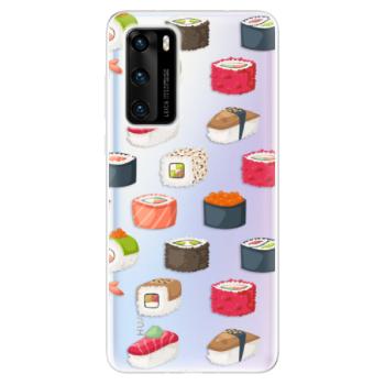 Odolné silikonové pouzdro iSaprio - Sushi Pattern - Huawei P40