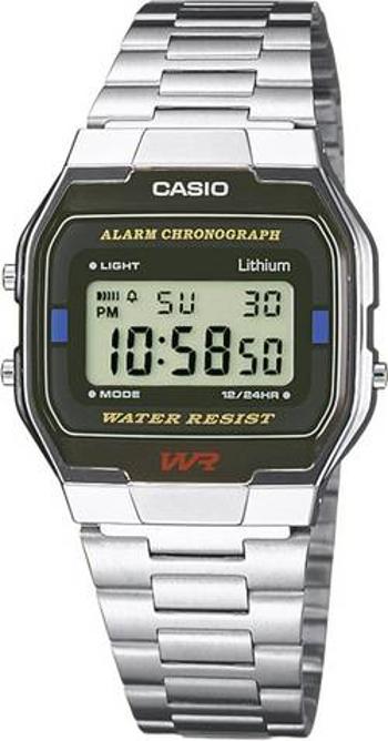 Náramkové hodinky Casio A163WA-1QES, (d x š x v) 36.8 x 33 x 9.1 mm, stříbrná