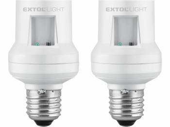 Objímka na žárovku s dálkovým ovládáním, 2ks, max. 60W žárovka, E27 EXTOL-LIGHT